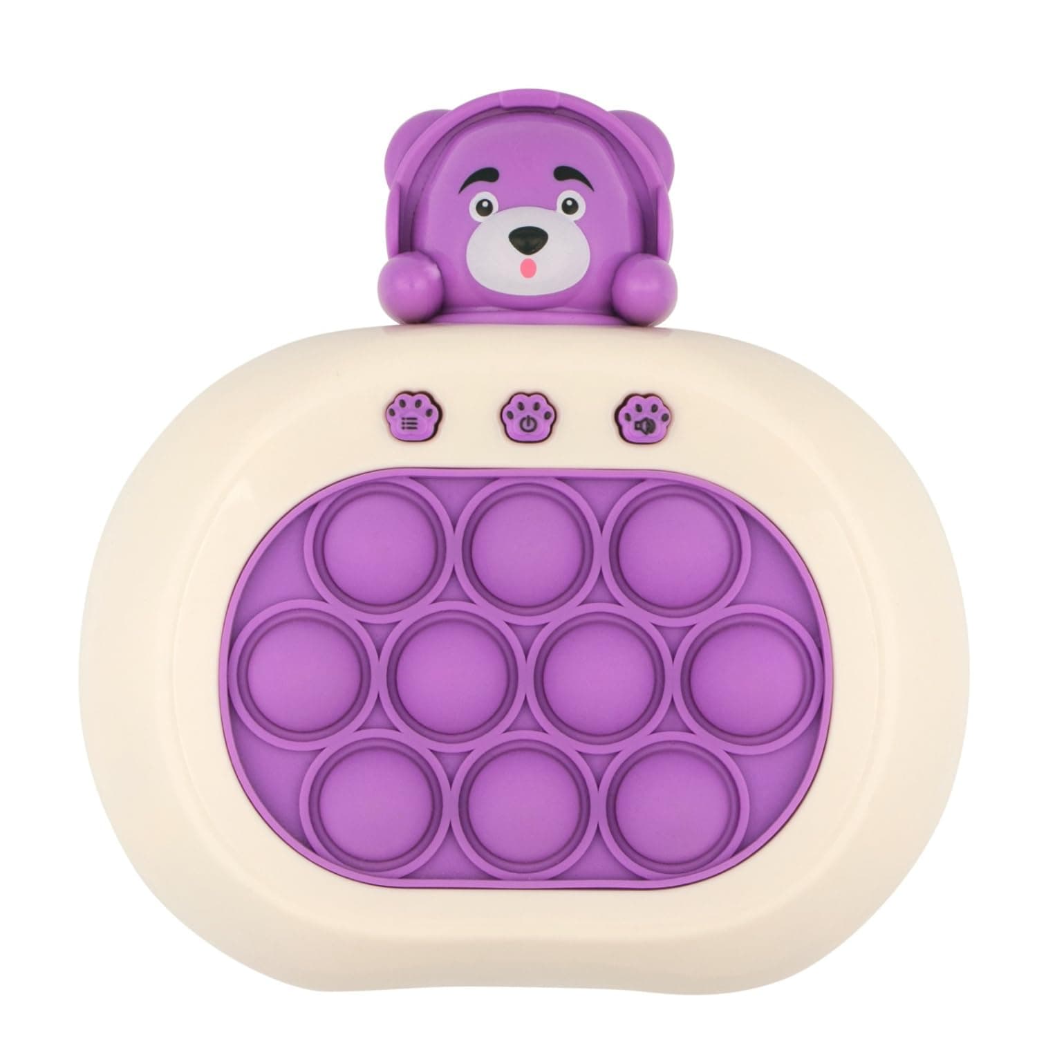 Fast Push Pop Interactive Game Toy Bubble Fidget Toy for Kids and Adults Stress Relief Game Machine with Light and Music-(Color and Design As Per Stock) (Classic)