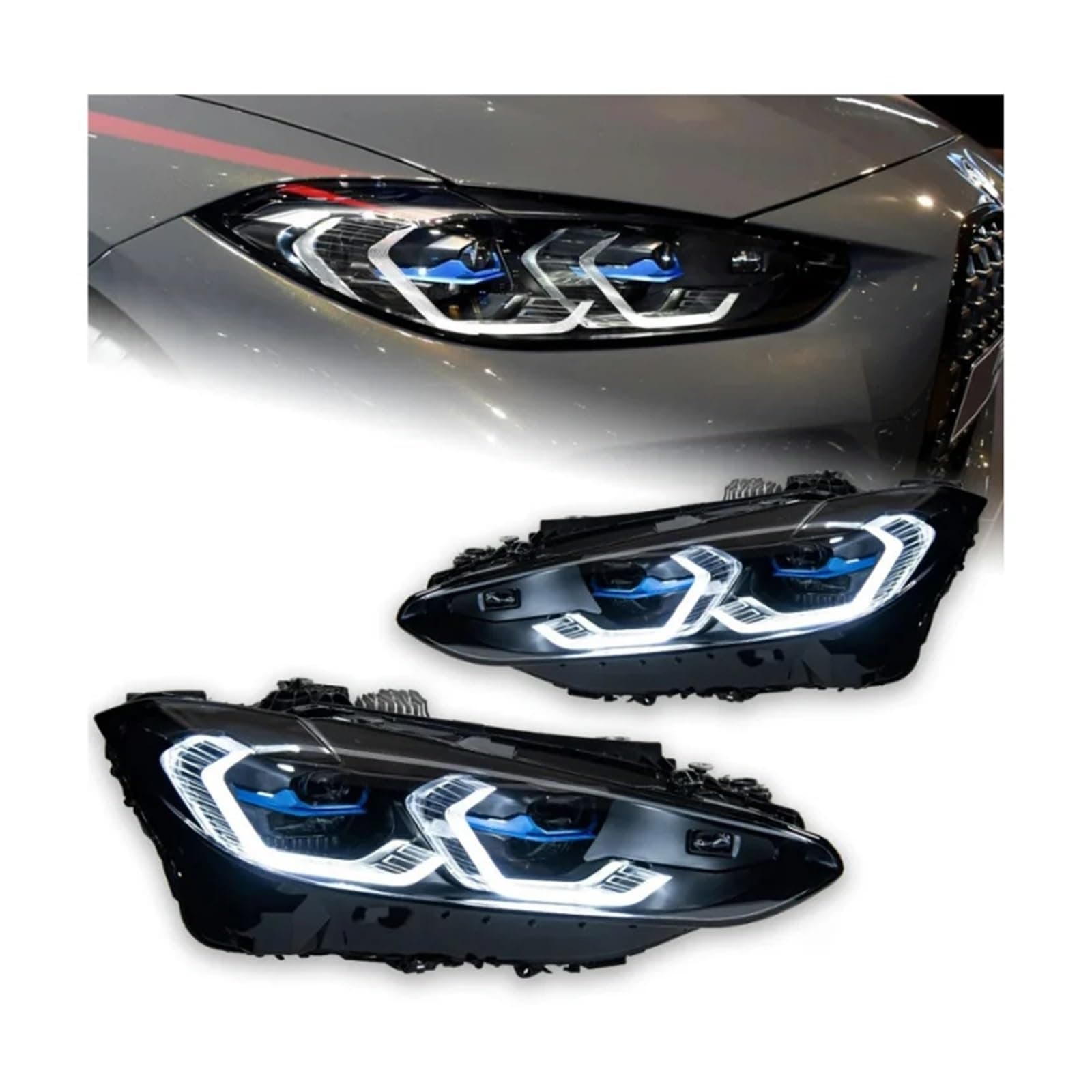 Headlights 1 Pcs Left Or Right Compatible For BMW 4-Series G22 G23 G26 M4 G82 425 430 Head Lamps Assembly M3 M4 Front Lights