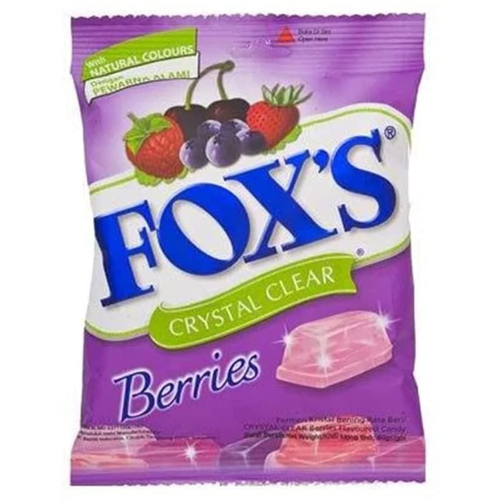 Fox's Crystal Clear Berries Candy, 3.17 oz ℮ 90 g