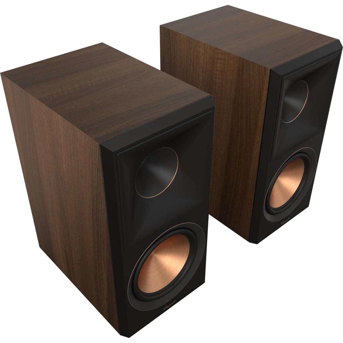 Reference Premiere RP-600M II Bookshelf Speaker Pair with New 90° x 90° Hybrid Tractrix Horn, 6.5” Cerametallic Woofers for Dynamic Home Theater Sound in Walnut