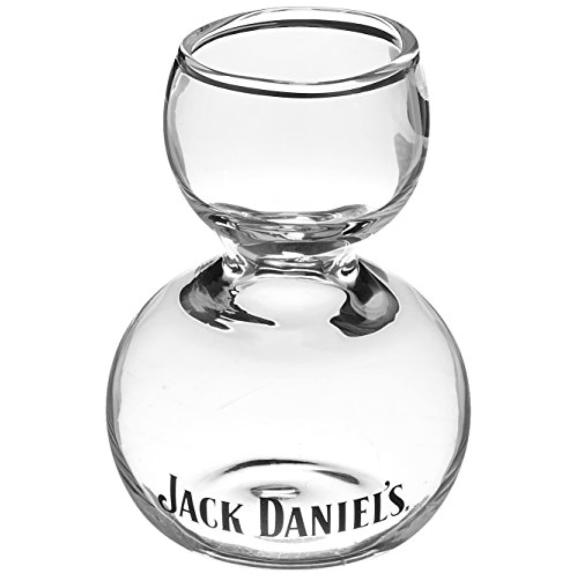 Jack Daniels Glass Licensed Barware Straight Jigger, 1 Count (Pack of 1), Clear