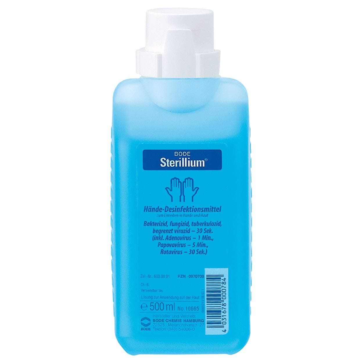 Winware 974075 Sterillium Hand Disinfectant - 500ml.
