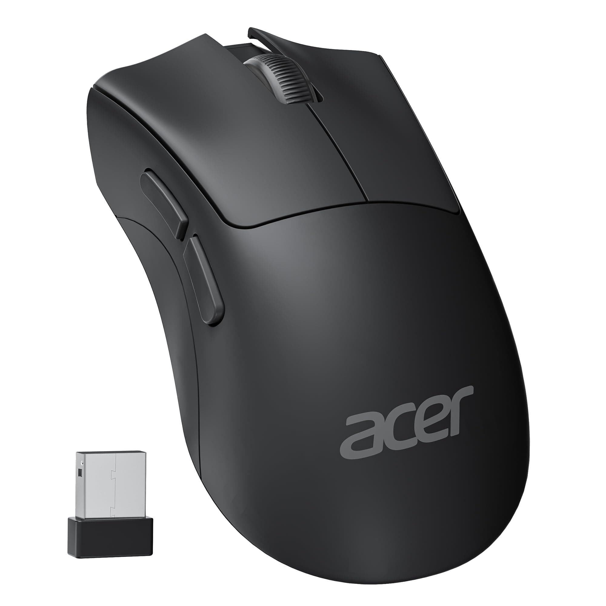 acer Wireless Mouse, 1200 DPI Computer Mouse for Laptop with 2.4GHz USB A Receiver, 5 Buttons Compatible for Windows, macOS, Android (Black)