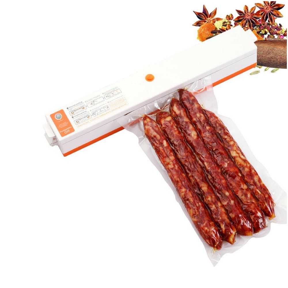 Vacuum Sealer, Portable Mini Vacuum Sealer Machine with Starter Kit for Food Sealers Vaccum Packing, Best for Food Storage, Bonus with 15 Antibacterial Plastic Bags