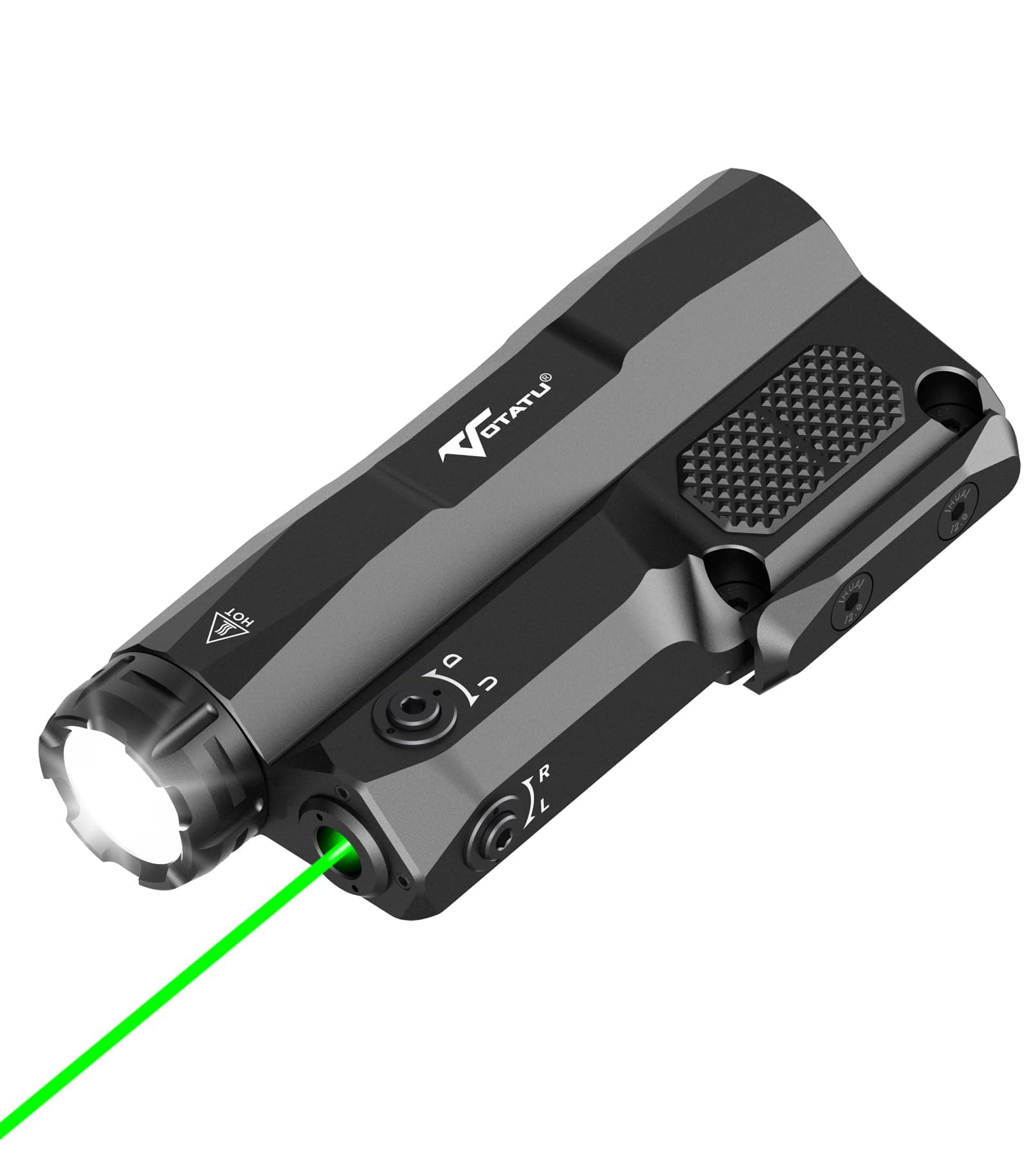 M6LP-G High Output Light and Laser Combo Built-in Easy Touch Pad Switch, Rechargeable 3000 LM Flashlight and IIIA Class Green Laser Beam Compatible with Picatinny M-LOK