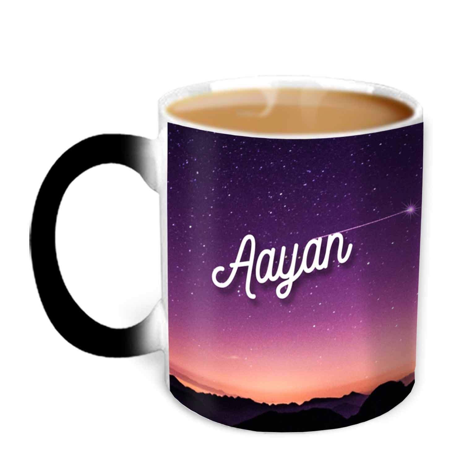 Hot Muggs® You're the Magic… Aayan Magic Mug Personalised Name Ceramic, 315ml, 1 Unit