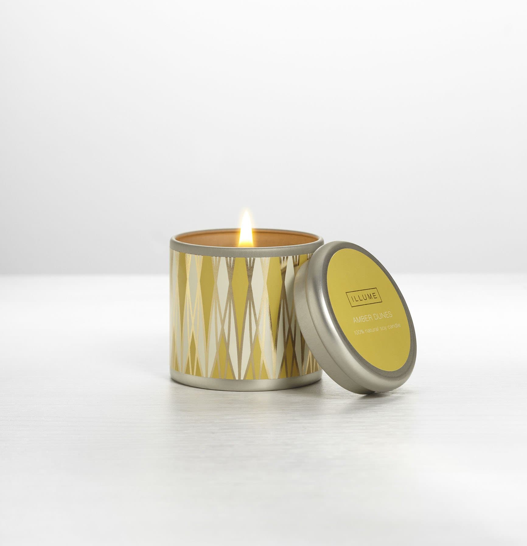 Illume Amber Dunes Essential 3.2 oz Mini Pillow Tin Candle