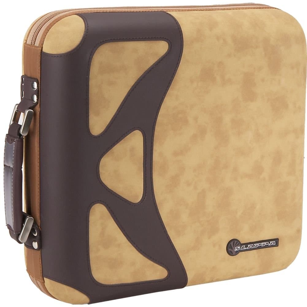Sl-24003 Camel Suede Hardboy CD Wallet-Holds 240