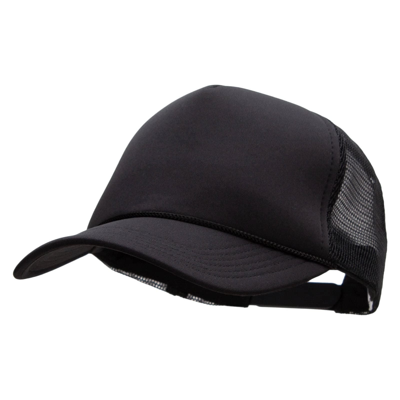Mega CapMG Summer Foam Mesh Trucker Cap - Black, Black, One size