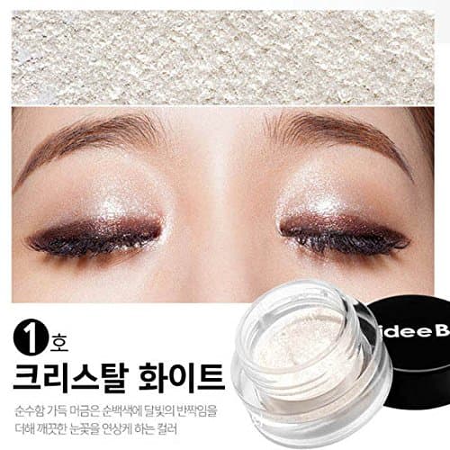 IDEEB Gel Eye Shadow, No. 1 Crystal White, 5 Count