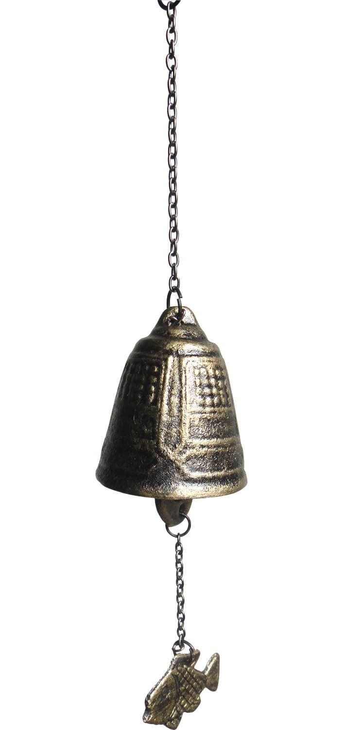 Conglobe Arts Cast Iron Bell Windbell Wind Chimes-Fish
