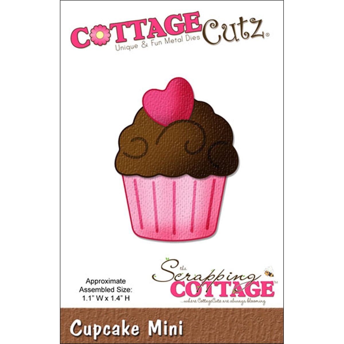 CottageCutz Mini Die 1.75"X1.75"-Cupcake Made Easy