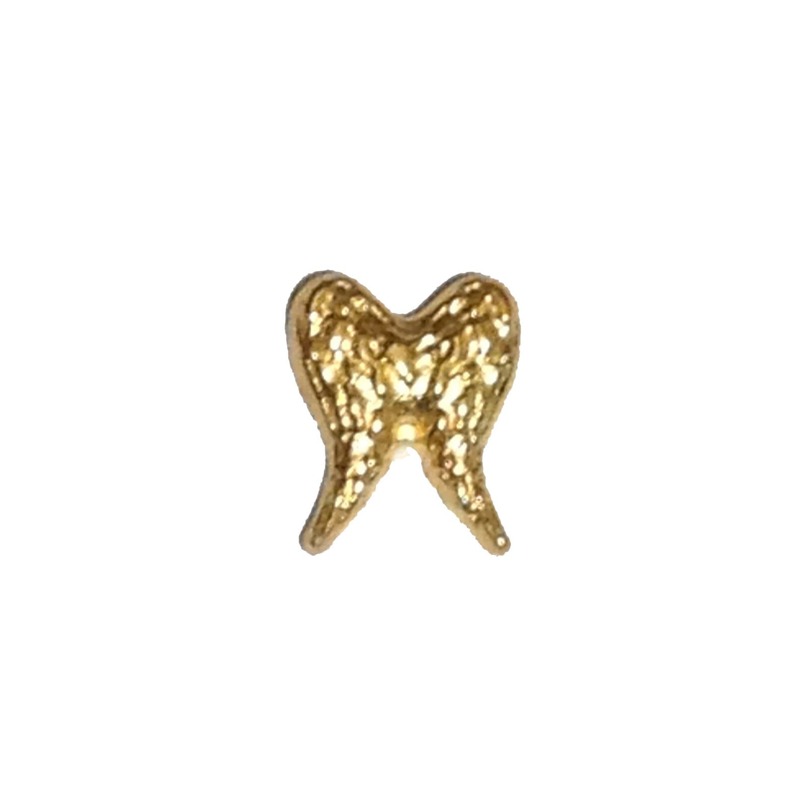 GOLD DOUBLE ANGEL WINGS Floating Charm