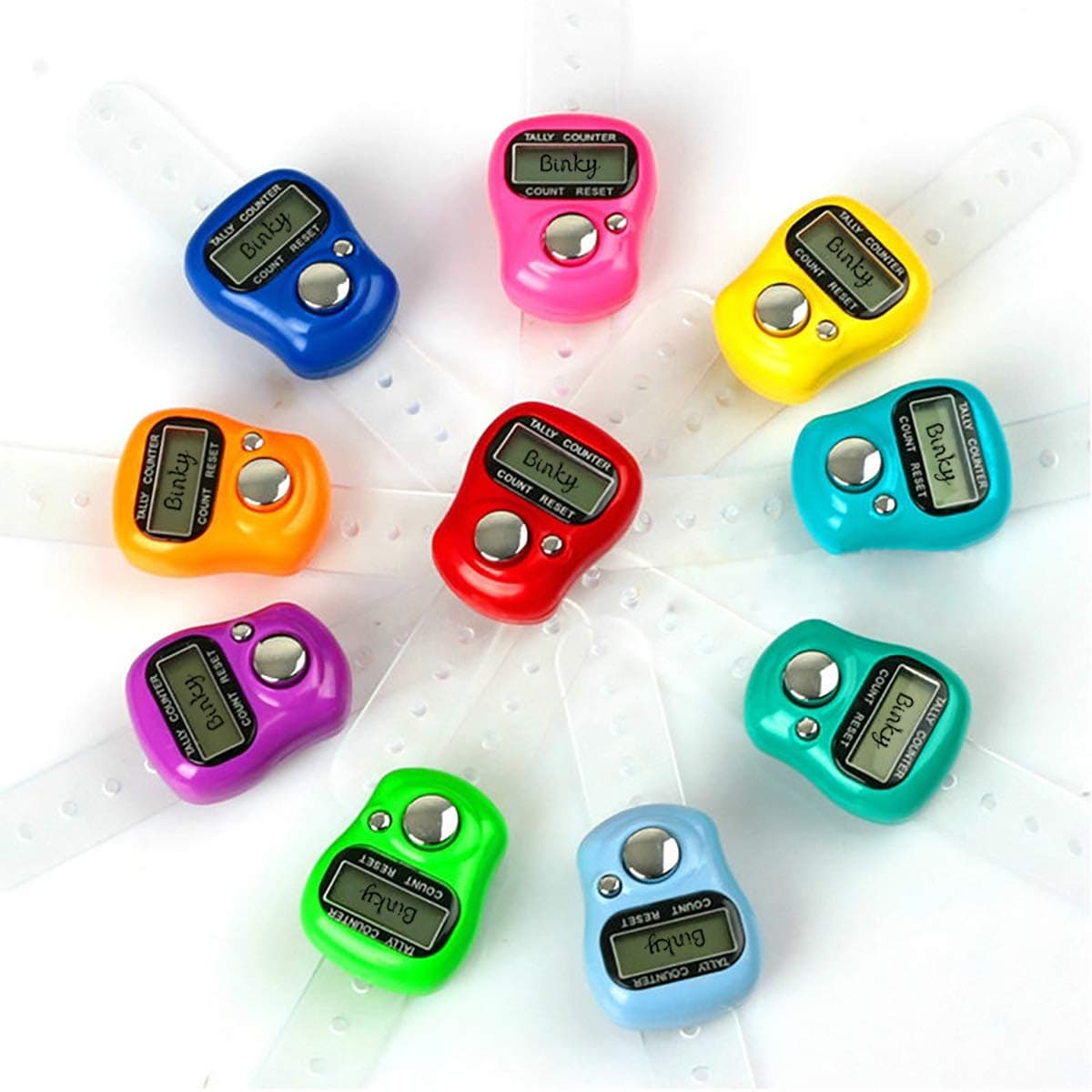 binky Mini LCD Electronic Digital Display Finger Hand Tally Counter Counting (10pcs)