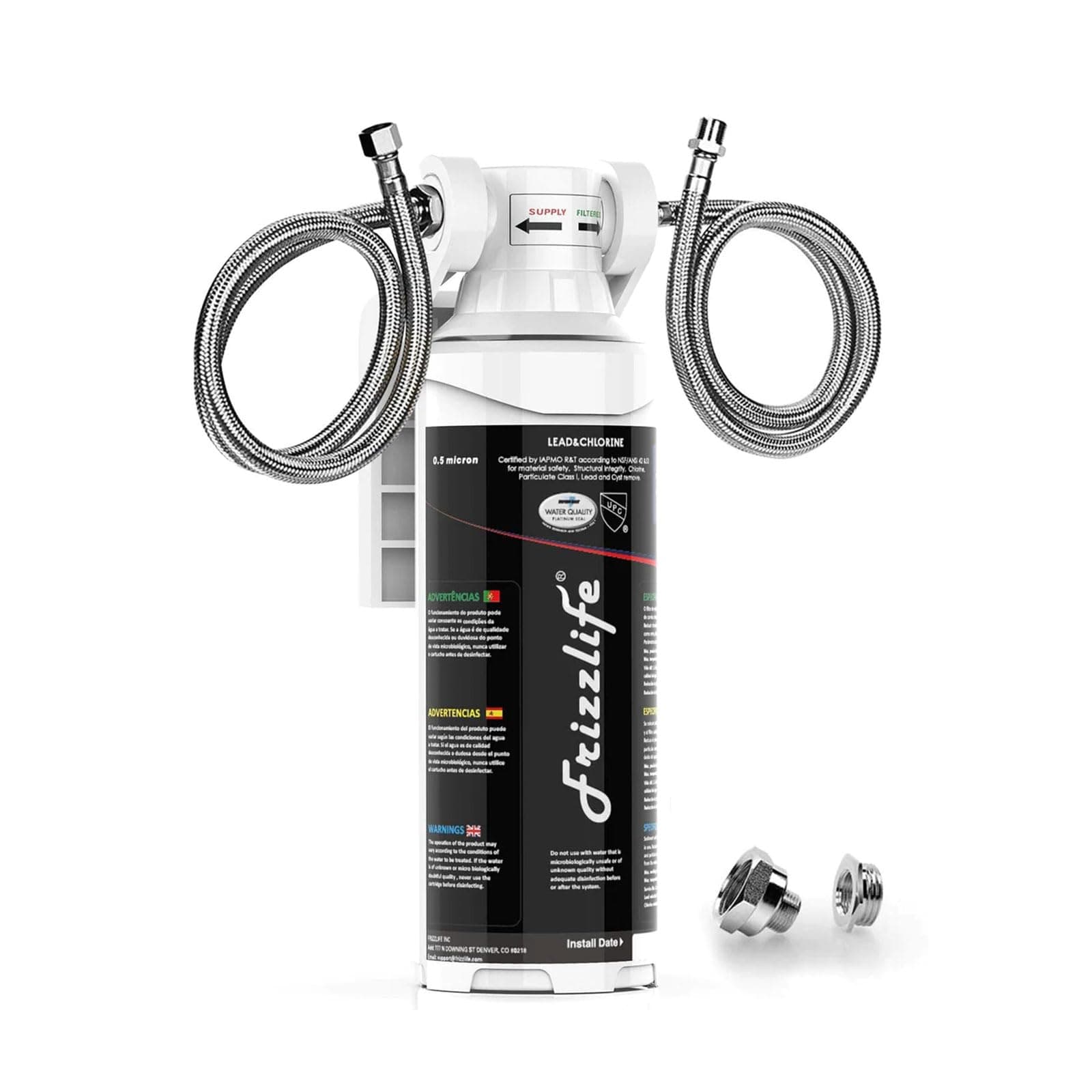 Under Sink Water Filter System-NSF/ANSI 53&42 Certified High Capacity Direct Connect Under Counter Drinking Water Filtration System-0.5 Micron Reduces Lead, Chlorine, Bad Taste & Odor