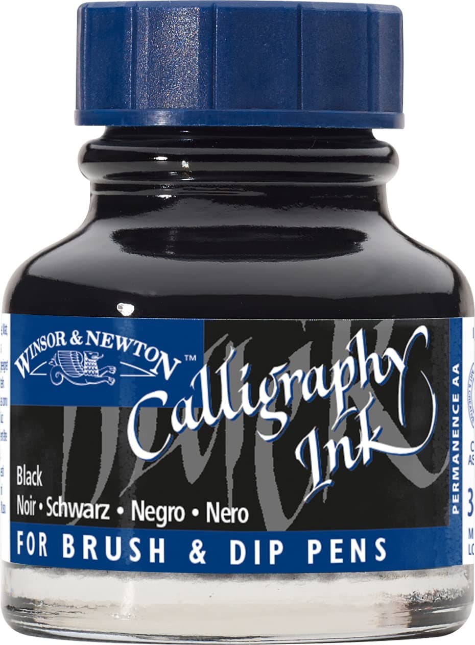 Calligraphy Ink Bottle, 30 ml - Black , 1111030