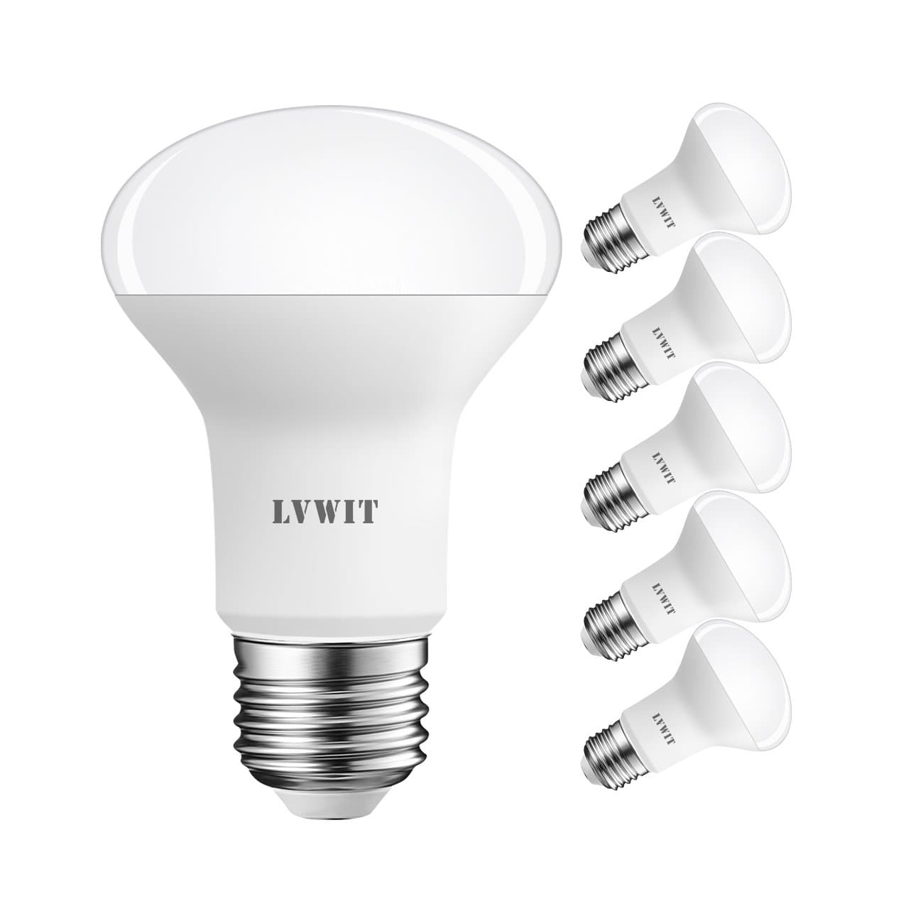 LVWIT Reflector E27 LED Bulb, R63 Spotlight Bulbs,Warm White 2700K,806Lm,8W R...