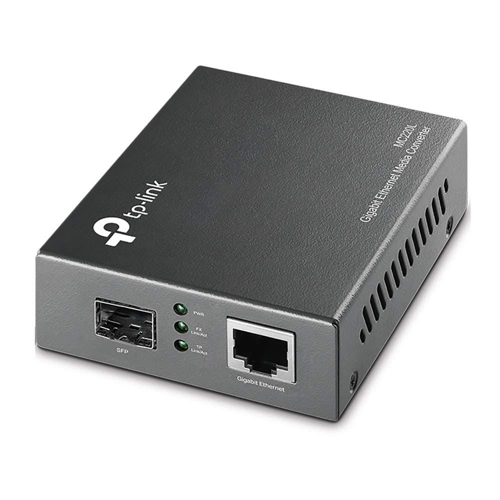 MC220L Optical Circuit Media Converter, Single Mode/10km Multimode/550M SFP Slot MiniGBIC