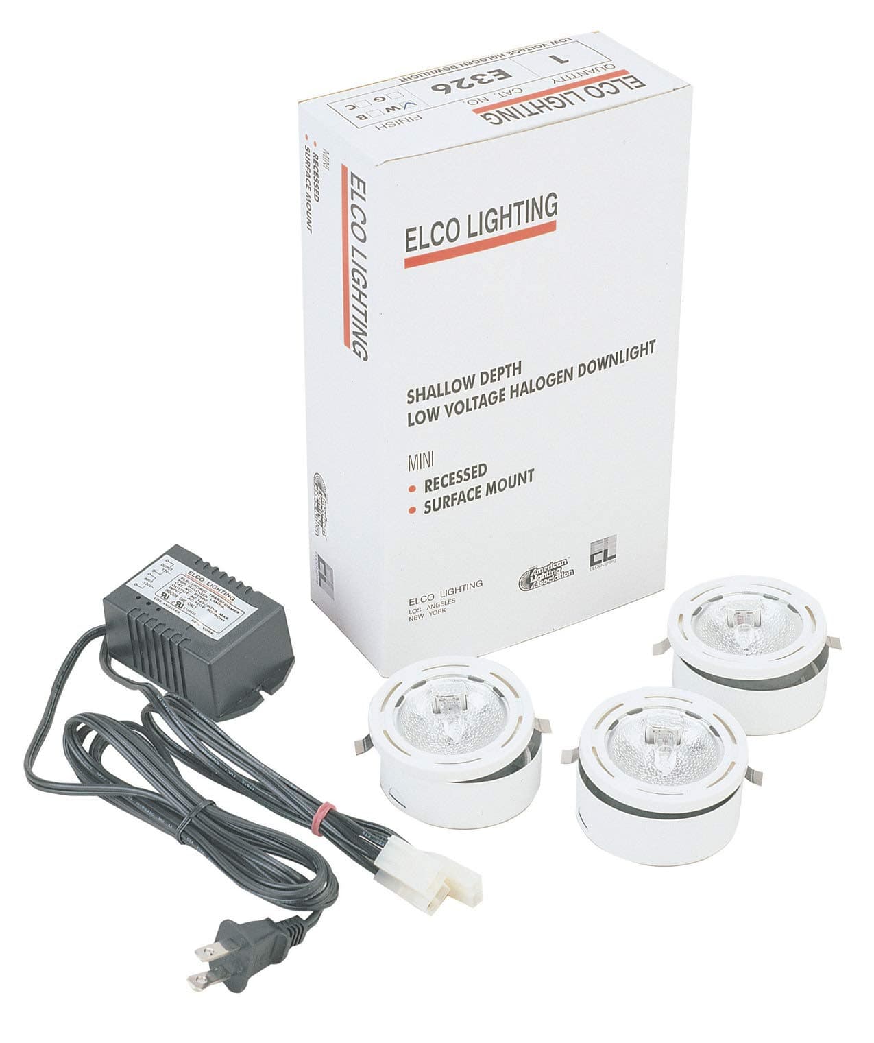 Elco Lighting E326W Miniature Halogen Downlight Kit