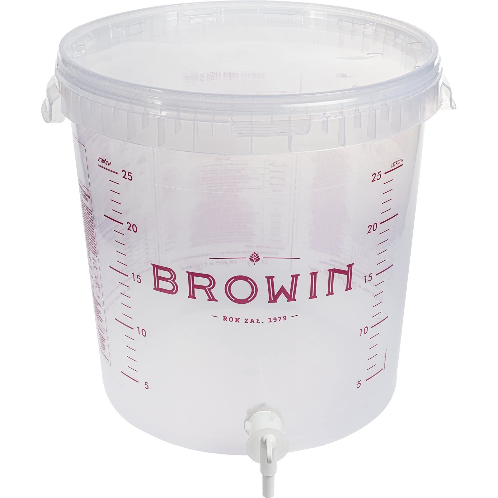 Browin Fermentation Bucket, White, 30 L
