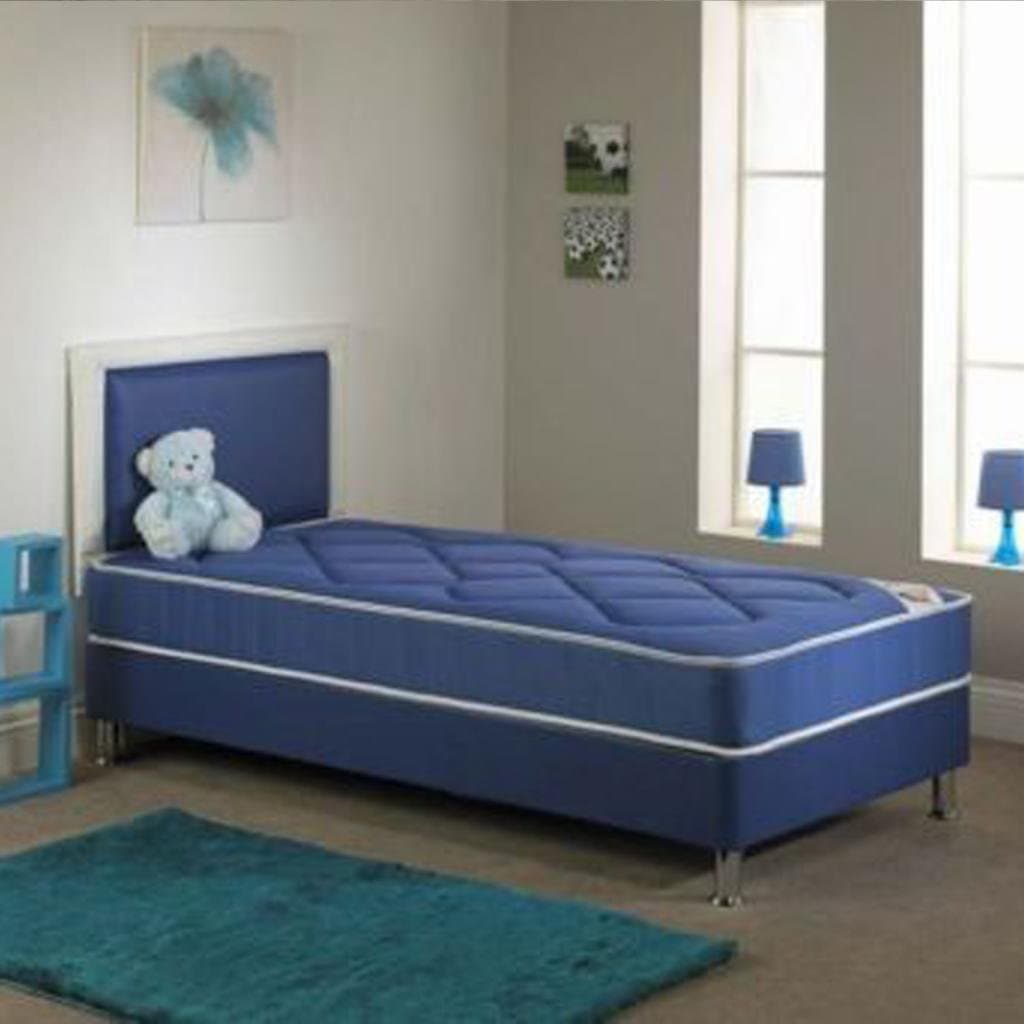 Divine Sleep -Chelsea Blue Bed - Open Spring Bed- 5Ft - No Head Board