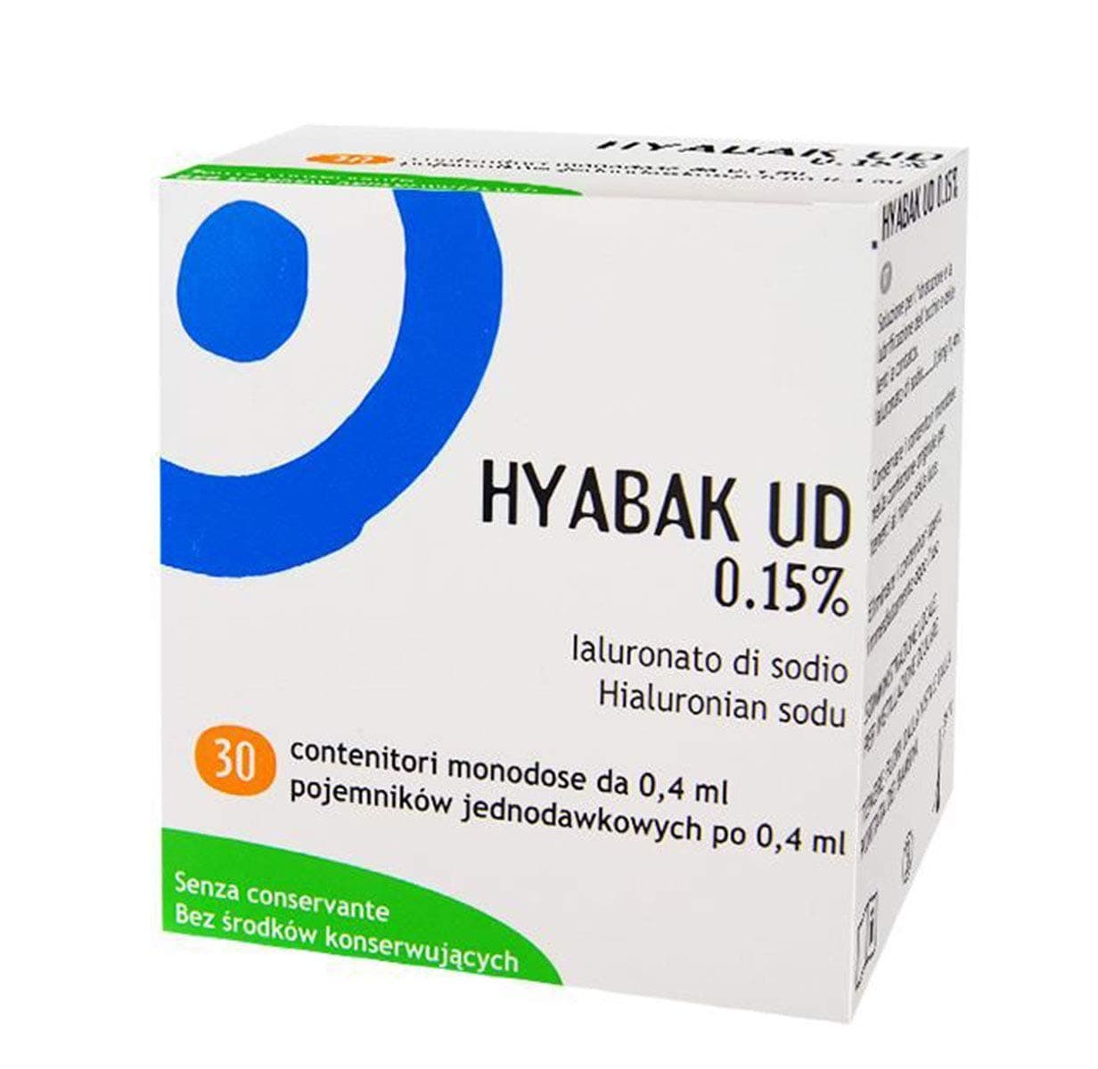 HYABAK UD, Eye Drops - 30 DOSES * 0,4ML