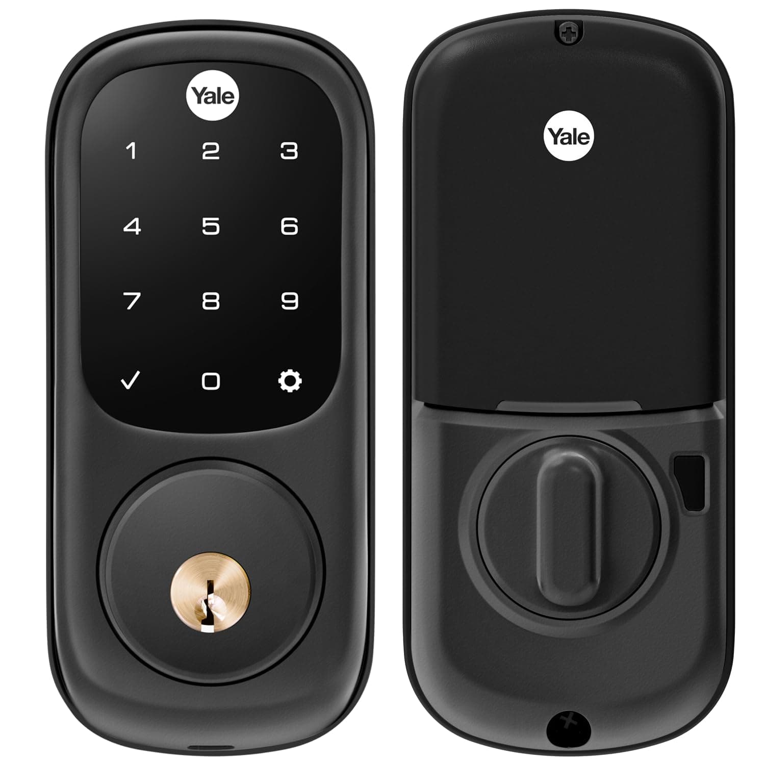 Assure Lock with Z-Wave, Black Suede Smart Touchscreen Deadbolt Works with Ring Alarm, Samsung SmartThings, Wink (Hub Required, Sold Separately), YRD226-ZW2-BSP