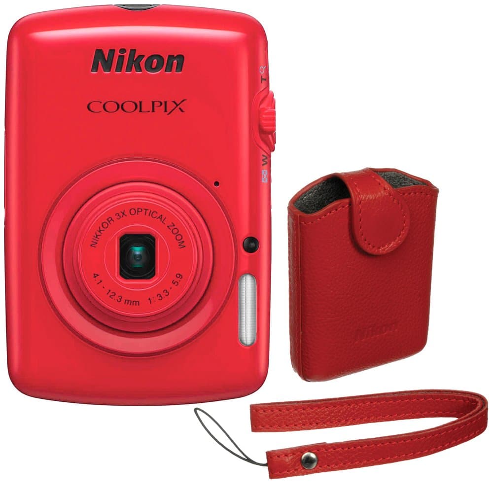 Nikon COOLPIX S01 10.1 MP Digital Camera with 3x Zoom NIKKOR Glass Lens (Red)