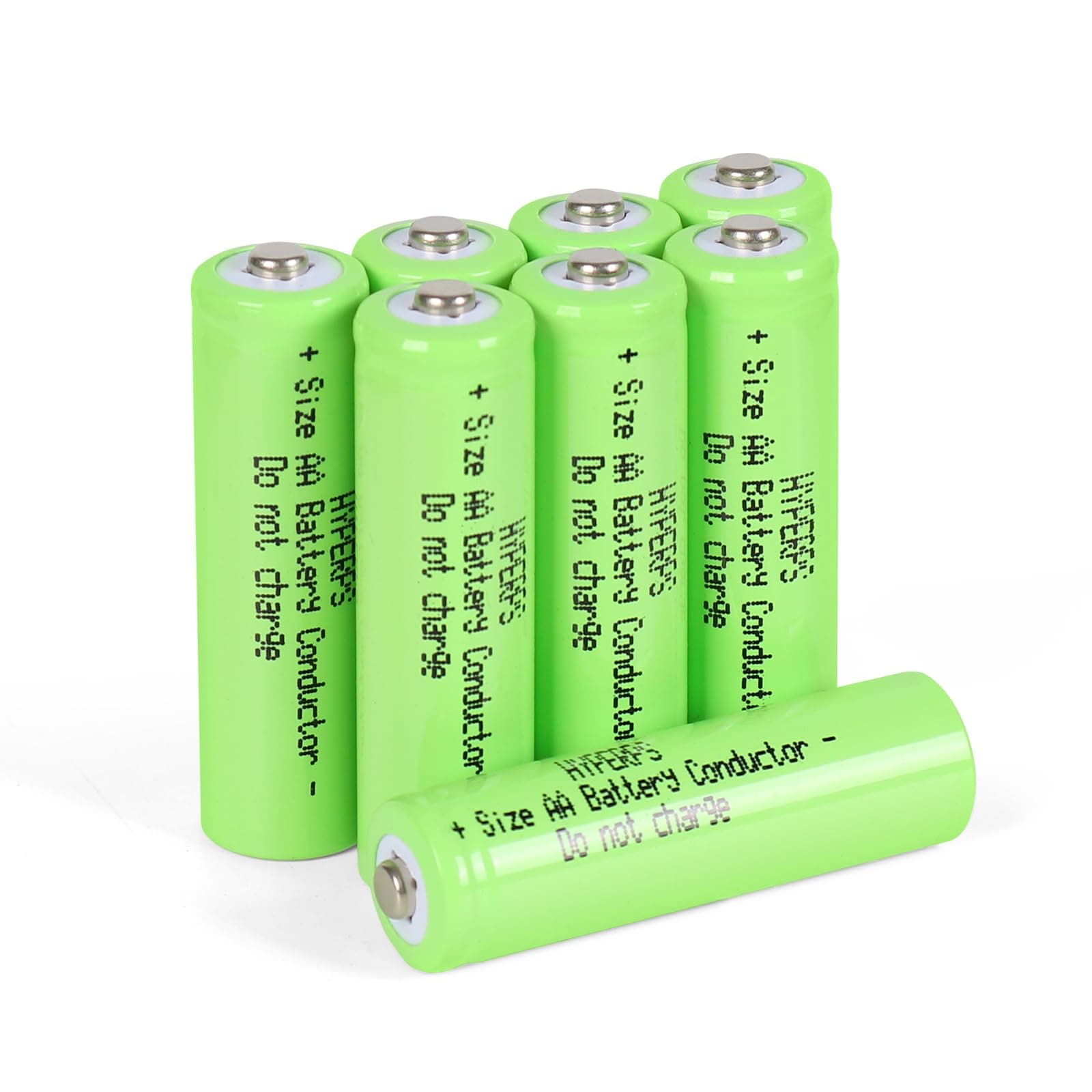 AA Size Battery Placeholder Conductor Fake Dummy Battery Setup Shell(8-Pack)