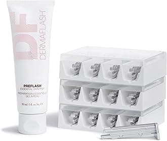 ESSENTIALS Dermaplaning Replenishment Kit for Women, Compatible with DERMAFLASH LUXE+ Dermaplaning Tool only (12 Week Supply)