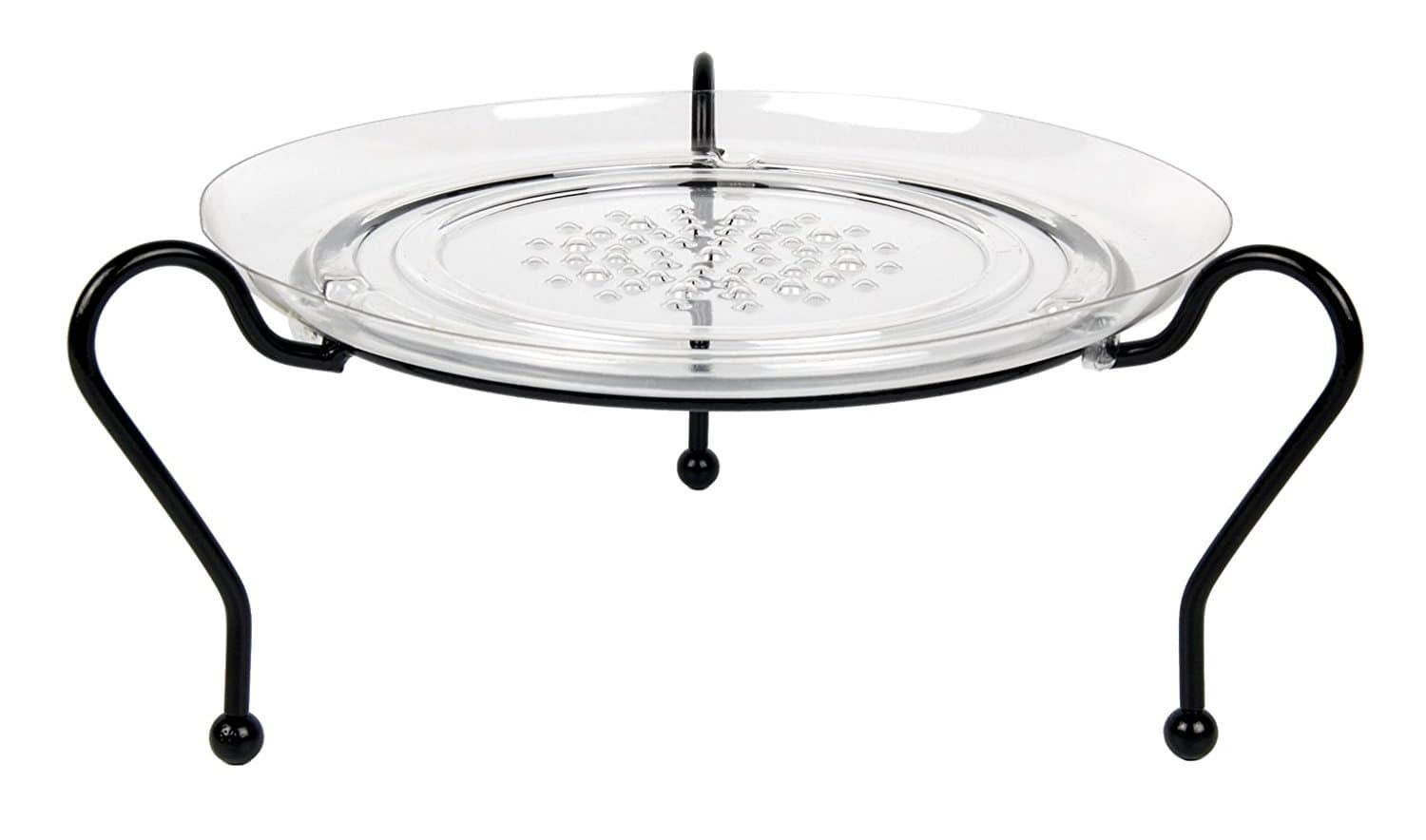 TTPS10BK Table Top Plant Stand, 10-Inch Black