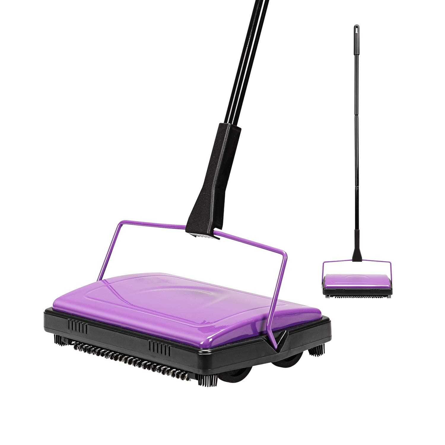 Yocada Carpet Sweeper Cleaner for Home Office Low&Undercoat Carpets Rugs Pet Hair Dust Scraps Paper Small Rubbish Cleaning with a Brush