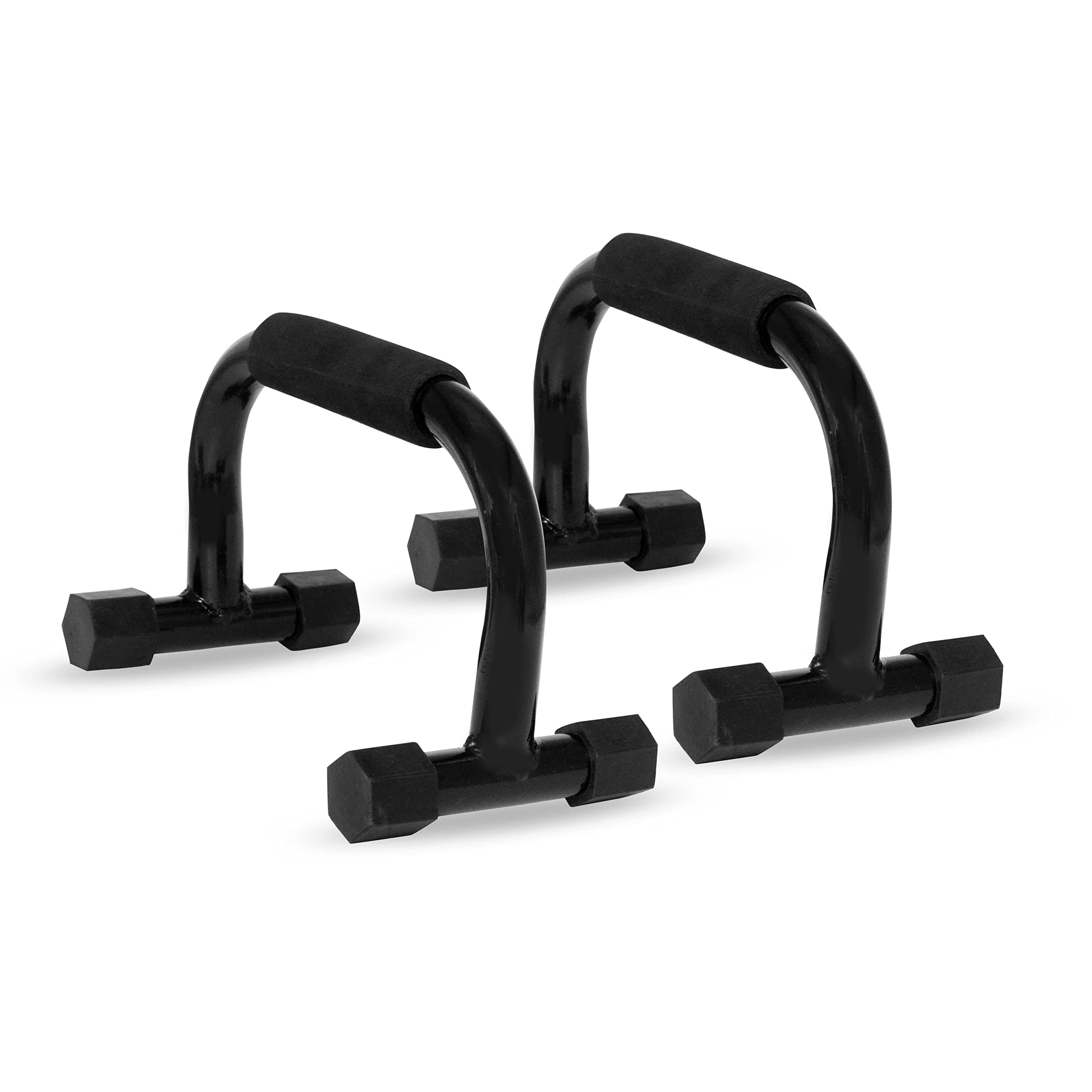 Deviant Buzz Stainless Steel Push Up Bar Stand for Gym & Home Exercise,Push Up Stand for Men & Women (Fully Black)