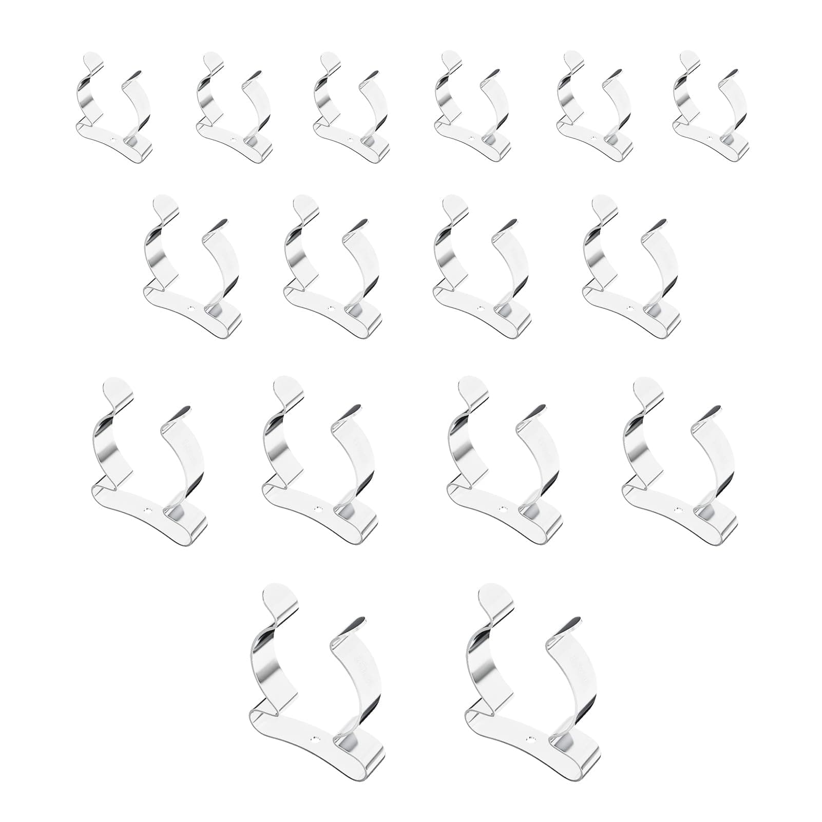 3-H 16 Pack Spring Clamps,Spring Terry Clips,Broom and Mop clips for Hanging Kitchen Home Garden Garage Organization,1/2 Inch - 1 Inch