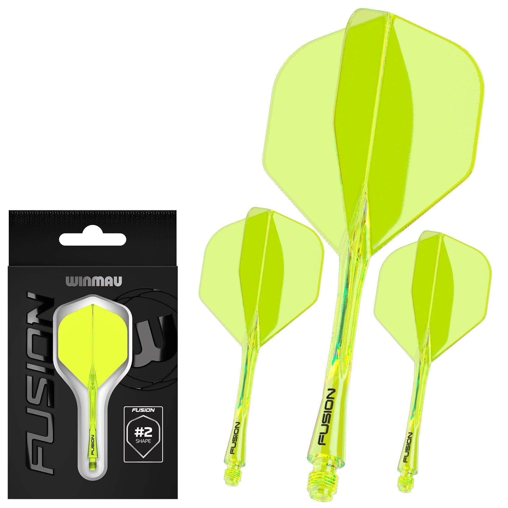 Fusion Intergrated Dart Flight and Shaft System - 1 set per pack (3 flights and shafts in total)