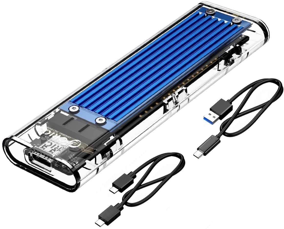 ORICO External M.2 NVMe SSD Enclosure - USB 3.1 Gen 2 Type-C to M2 NVMe PCIe Adapter for M-Key SSDs 2230, 2242, 2260, 2280 (TB3 Compatible)
