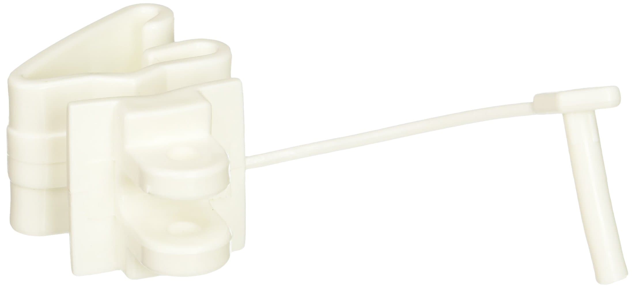 Powerfields TP-PL25-W Heavy Duty Pin Lock Insulator/T-Post, 25-Pack, White