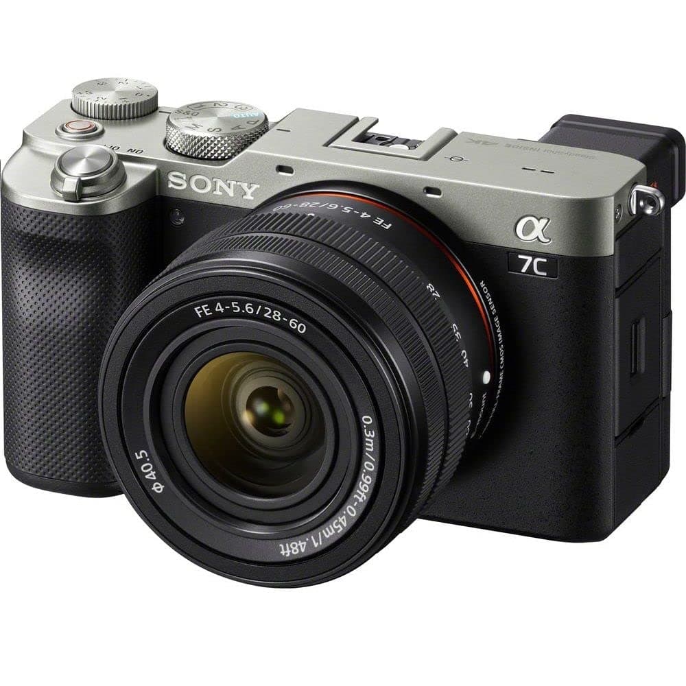 Alpha 7 C | Full-frame Mirrorless Camera with FE 28-60mm F4-5.6 Interchangeable Zoom Lens (Compact and Lightweight, Real-time Autofocus, 24.2 Megapixels, 5-Axis Stabilisation) - Silver