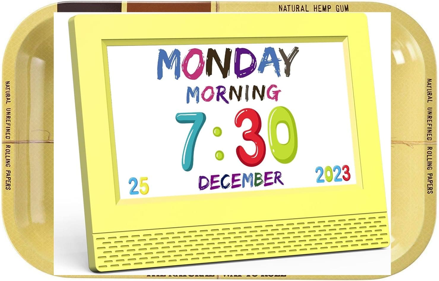 Kids Digital Alarm Clock, 7" Large LED Time Display Children's Sleep Trainer, Eye-Caring Digital Clock for Girls Boys Bedrooms Bedside,OK to Wake Alarm Clock for Toddlers and Kids AC1783, 1 Count