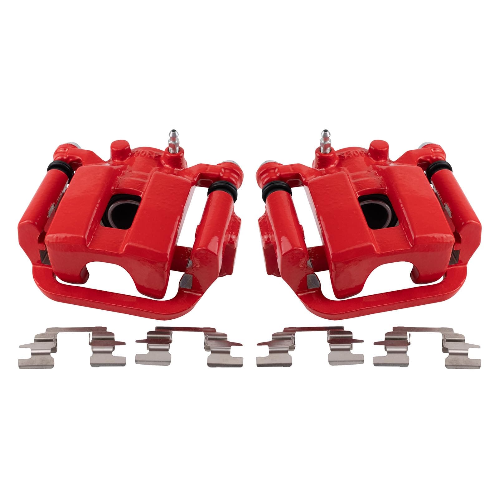 TRQ Performance Rear Driver and Passenger Side Brake Caliper Set Compatible with 03-04 Infiniti G35 with Single Piston Calipers 05 G35 All Wheel Drive 03-05 Nissan 350Z with Single Piston Calipers