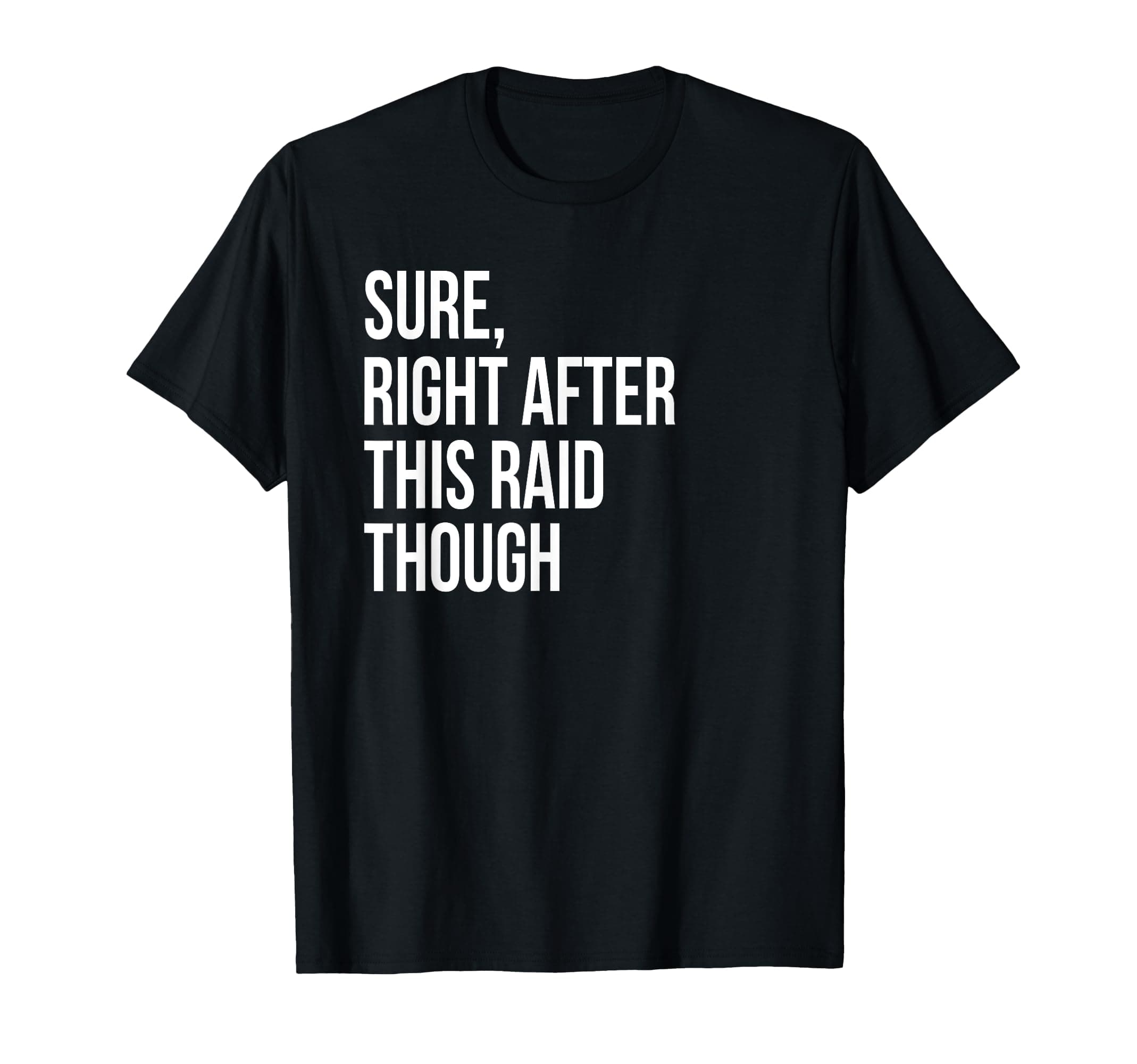 Sure Right After This Raid Funny Gift for Gamers T-Shirt
