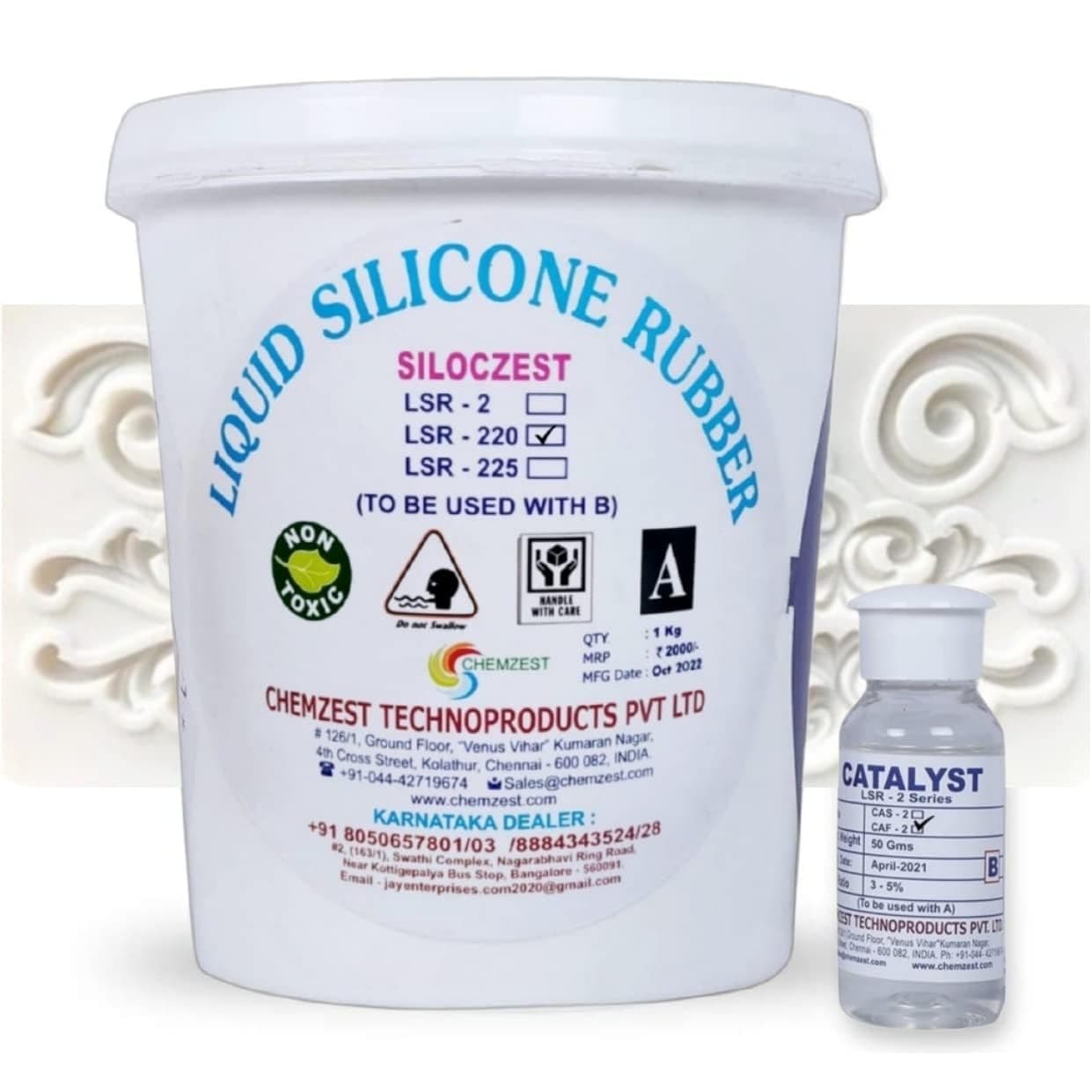 Liquid Silicone Rubber-LSR 220 (Fast) 1 kg