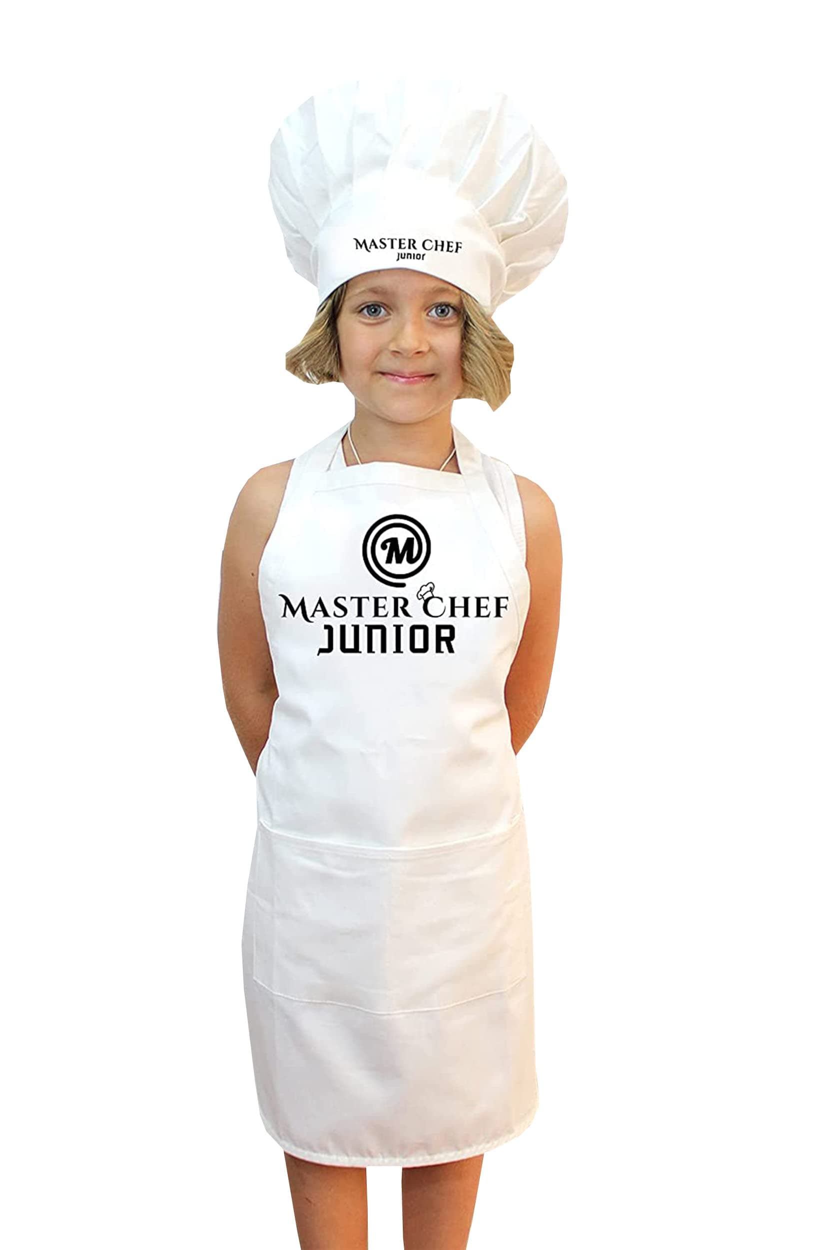 Style Secrets Junior Master Chef Baby Polycotton Apron and Chef Cap Set for Photo-shoots, Fun, Activity, etc