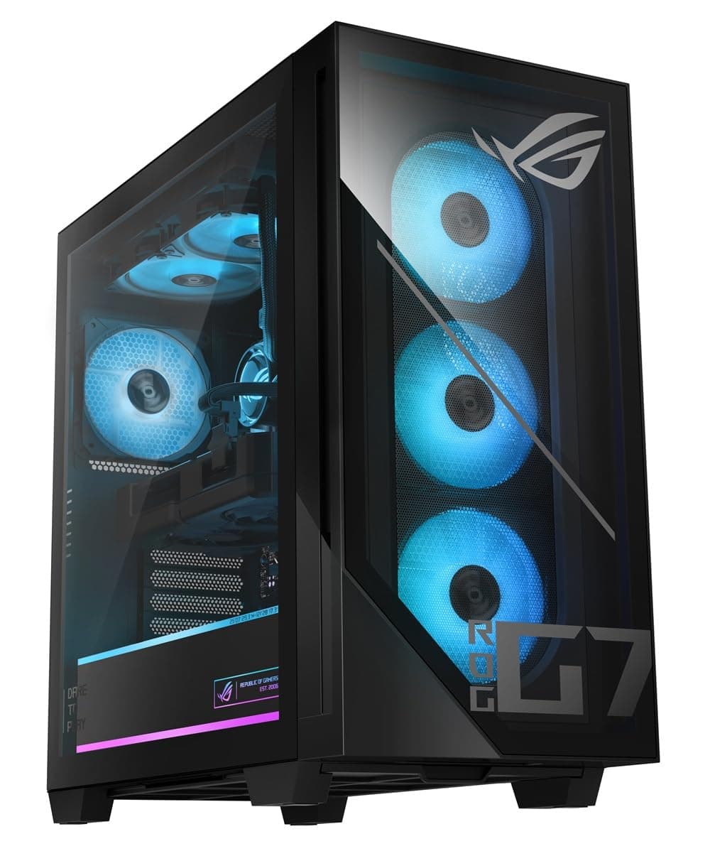 ASUS ROG G700 (2025) Gaming Desktop PC, Intel® Core™ Ultra 7 265F Processor, NVIDIA® GeForce RTX™ 4060Ti, 1TB M.2 NVMe™ PCIe® 4 SSD, 16GB DDR5 RAM, Windows 11 Home, G700TF-DS764Ti