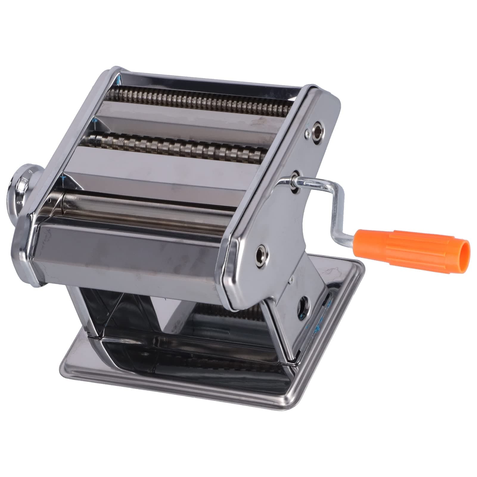 Manual Noodle Machine, Stainless Steel Pasta Maker, 9 Thickness Adjustable Hand Crank Pasta Making Machine Spaetzle Maker Pasta Cutter for Spaghetti Dumpling Wonton Wrappers