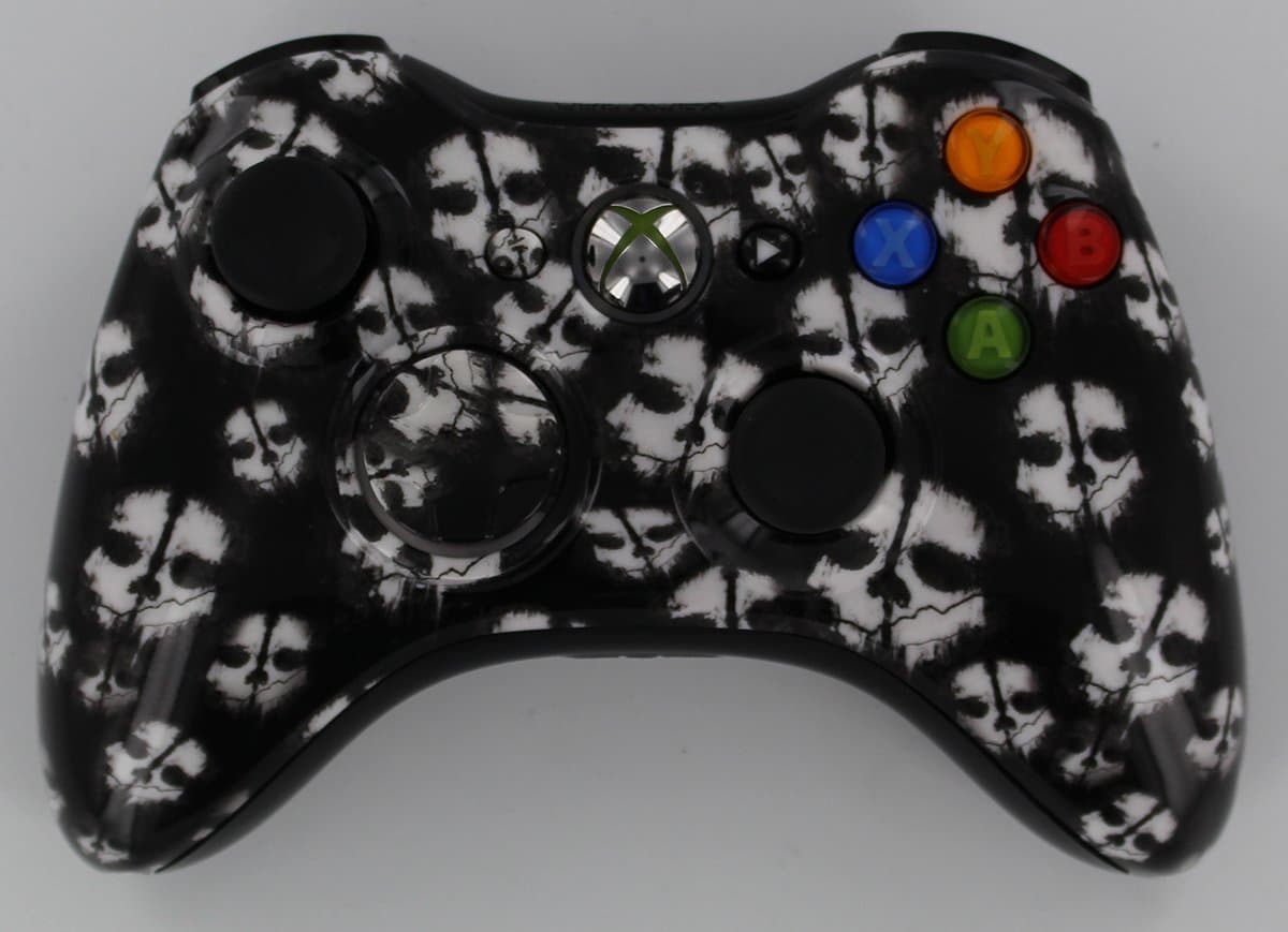 Xbox 360 Modded Controller COD GHOST White 18 Mods + FREE Case, Rapid Fire , Jump Shot, Drop Shot, Quick Scope