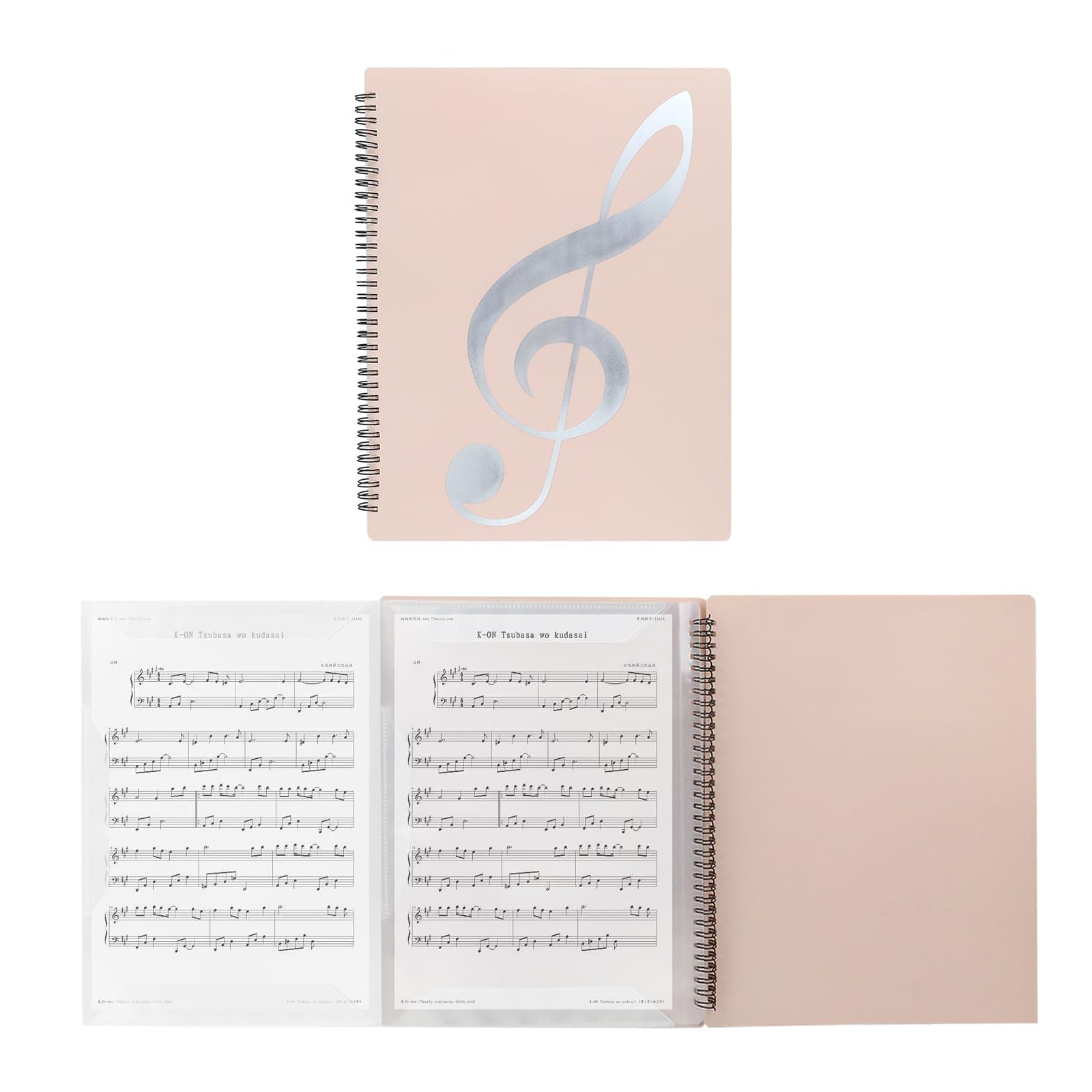 1pcs Sheet Music Folder Paper Documents Storage Holder for Concert, Office and Class Files, Pink