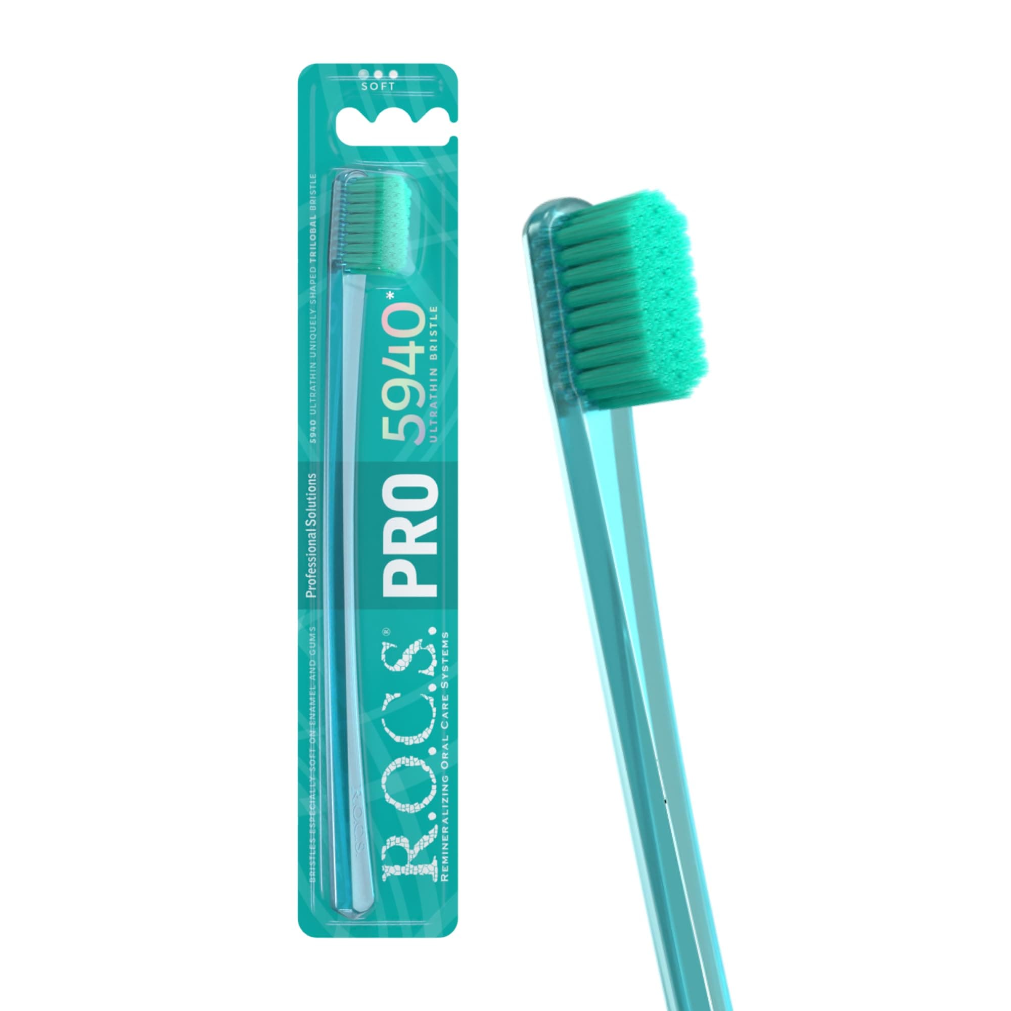 Rocs Toothbrush PRO Soft 5940 - Smart Brushing System - Developed in Cooperation with Dentists - Smart Toothbrushing, Multicolor (R30524)