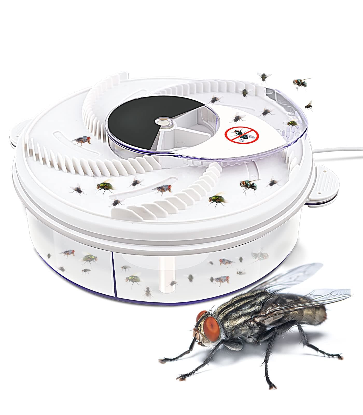 Electric Fly Trap, Fly Trap Pest Device Insect Catcher Automatic Flycatcher Fly Trap Pest Reject Control Catcher Insect Repellents Tools