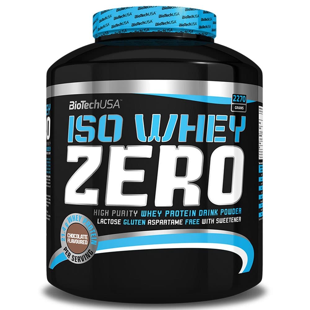 BioTech USA ISO Whey Zero 2.27kg,Maximum Purity Whey Protein Powder with Zero Lactose,Gluten Free, No Added Sugar (Vanilla)